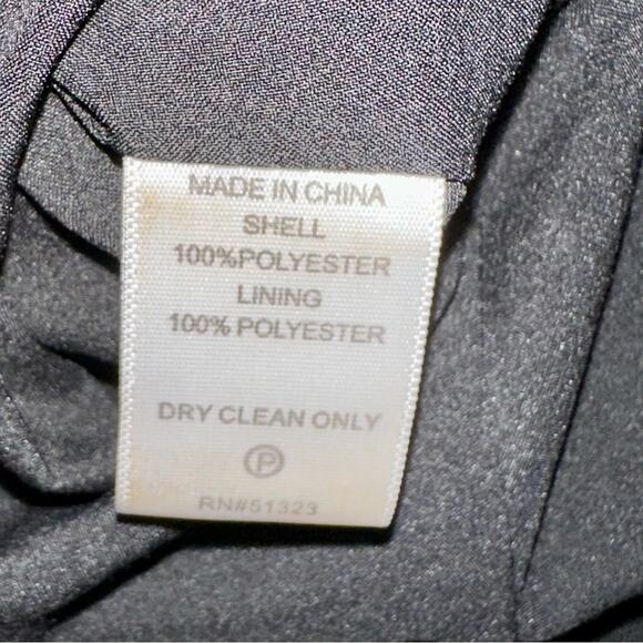 1 State Black Satin Inset Fit & Flare Dress Size XS - Picture 8 of 12